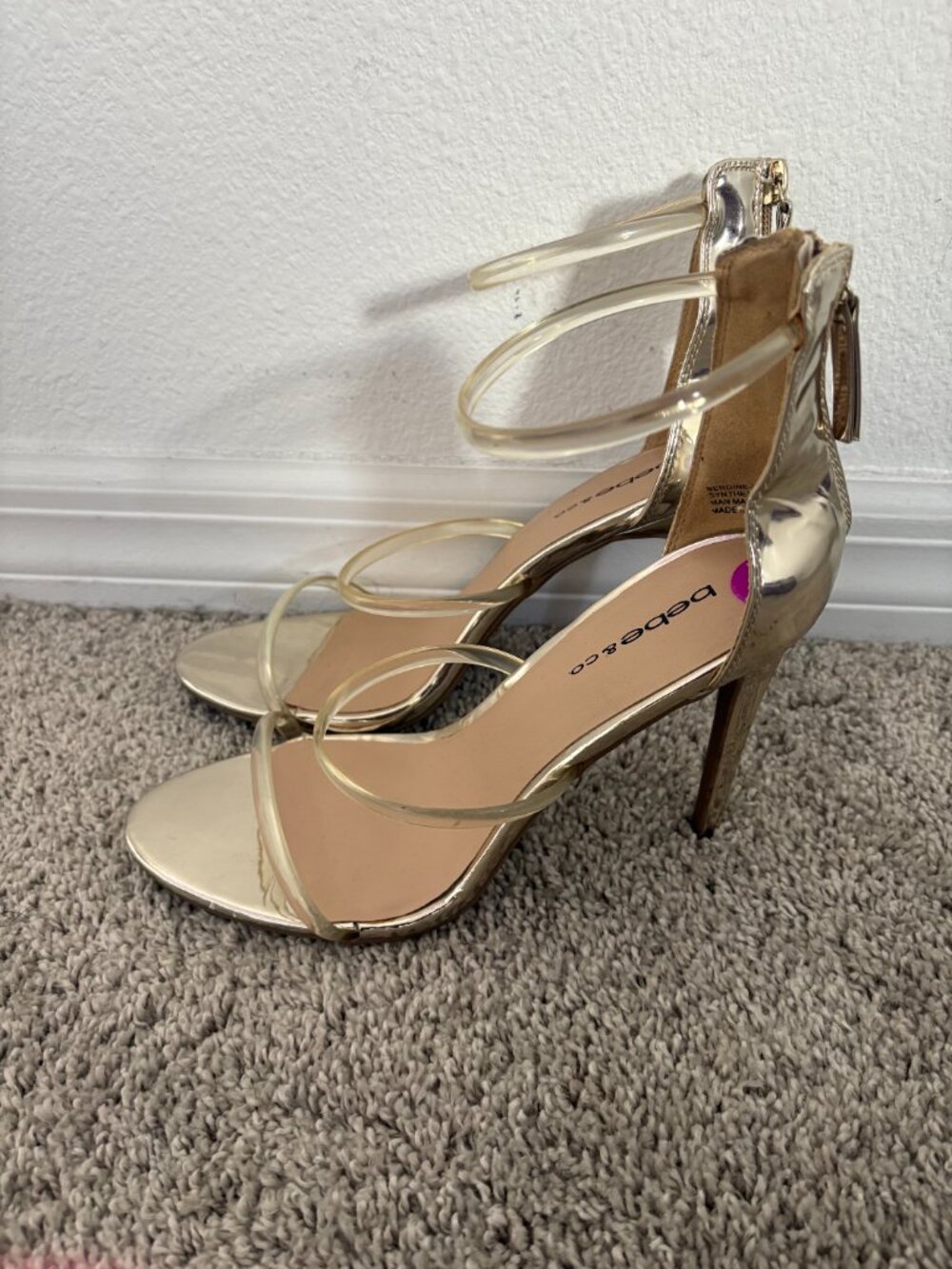 Bebe Gold heels - Picture 2 of 2